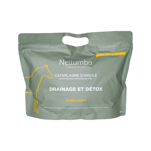 Nellumbo – Cataplasme d’argile 1,5kg : drainage et détox