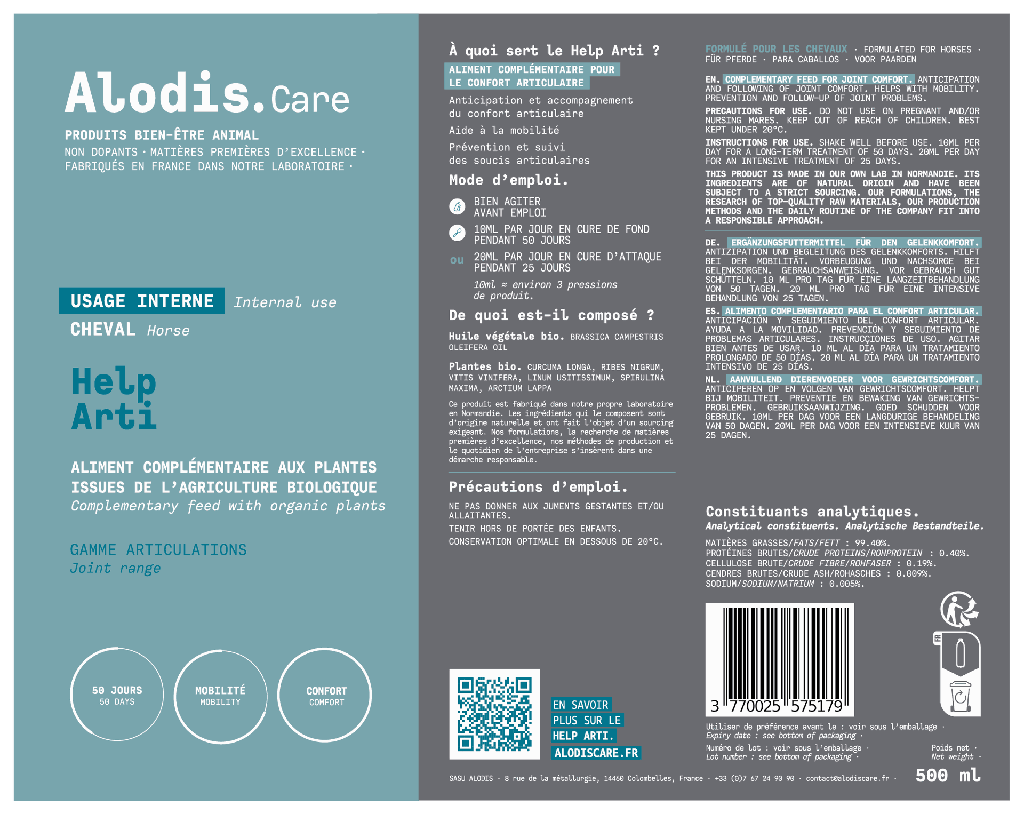 Alodis Care – Help Arti 500ml - Beschreibung