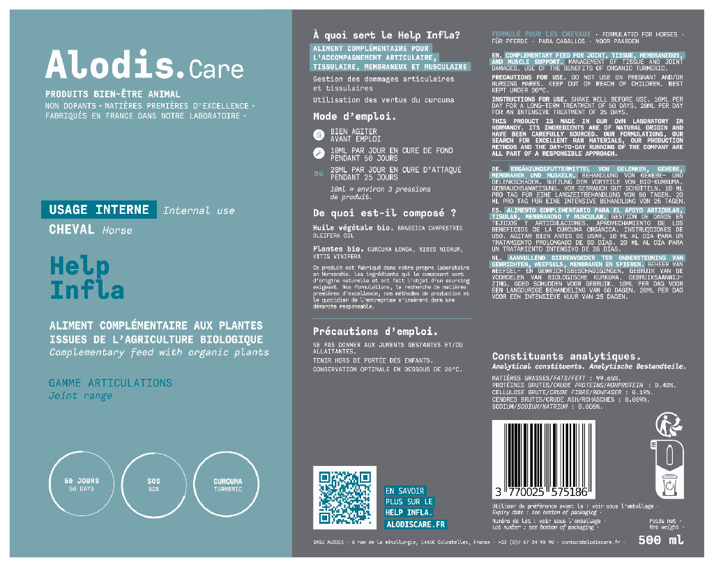 Alodis Care – Help Infla 500ml - Beschreibung
